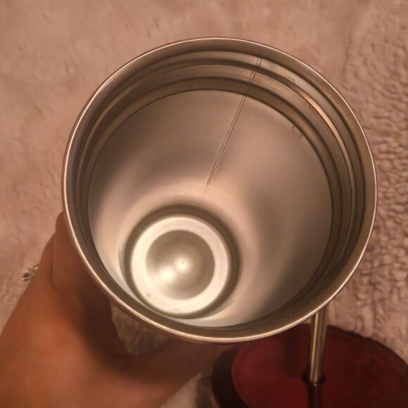 NEW Starbucks Rare 2014 Red Metallic Stainless Steel Cold/Hot Tumbler 16oz - Picture 5 of 8